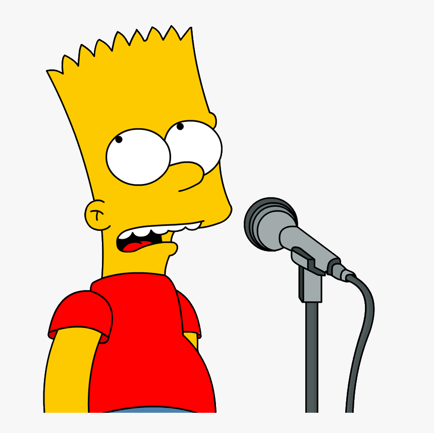 Bart Simpson Microphone, HD Png Download, Free Download