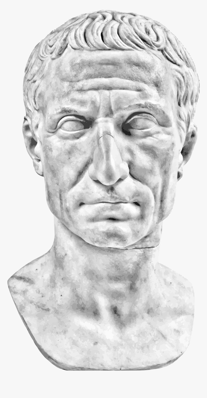 Julius Caesar Png - Ritratto Di Giulio Cesare, Transparent Png, Free Download