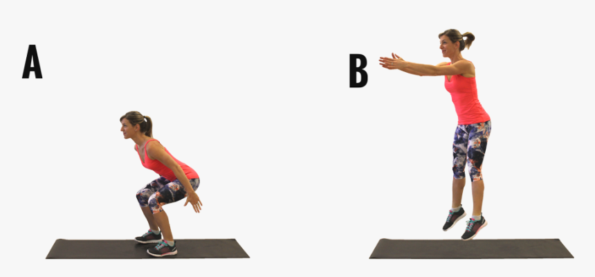 7-squat - Aerobic Exercise, HD Png Download, Free Download