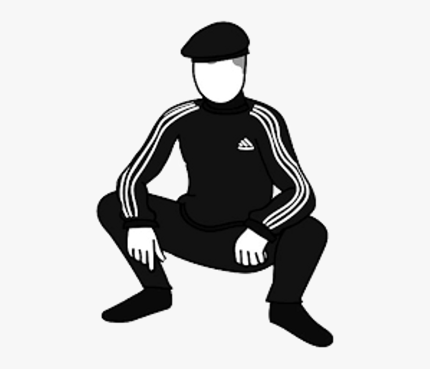 Slav Squat Silhouette Clipart , Png Download - Hard Bass School Narkotik Kal, Transparent Png, Free Download