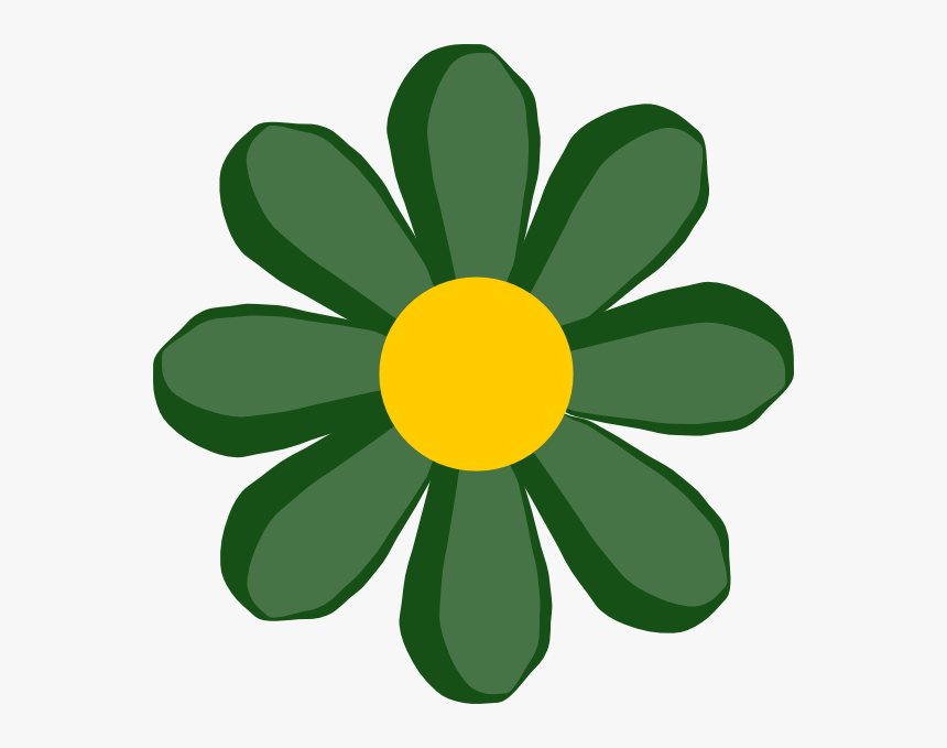 Green Flower Clipart, HD Png Download, Free Download