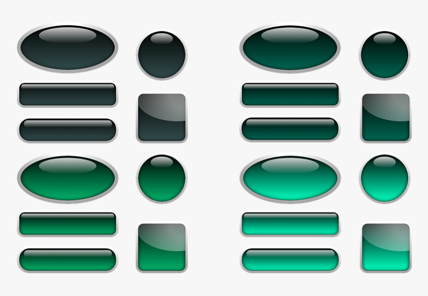 Button, Icon, Oblong, Square, About, Oval, Green, Shiny - Shiny Button Oval, HD Png Download, Free Download