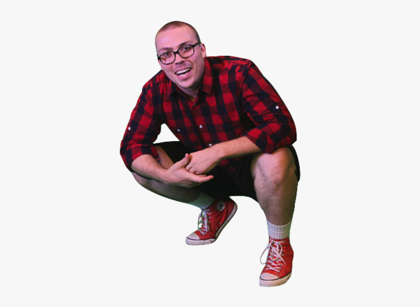 Lil Dicky Tartan Plaid Standing Sitting Facial Hair - Anthony Fantano Squat, HD Png Download, Free Download