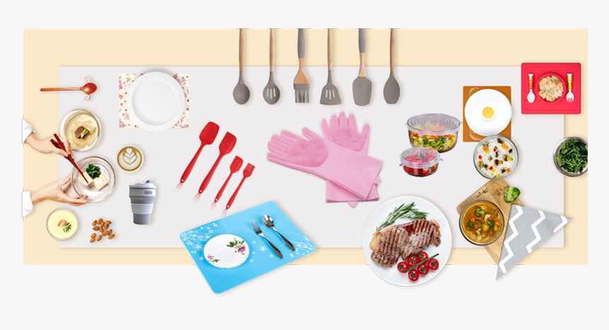 Silicone Kitchen Cooking Utensils - Side Dish, HD Png Download, Free Download