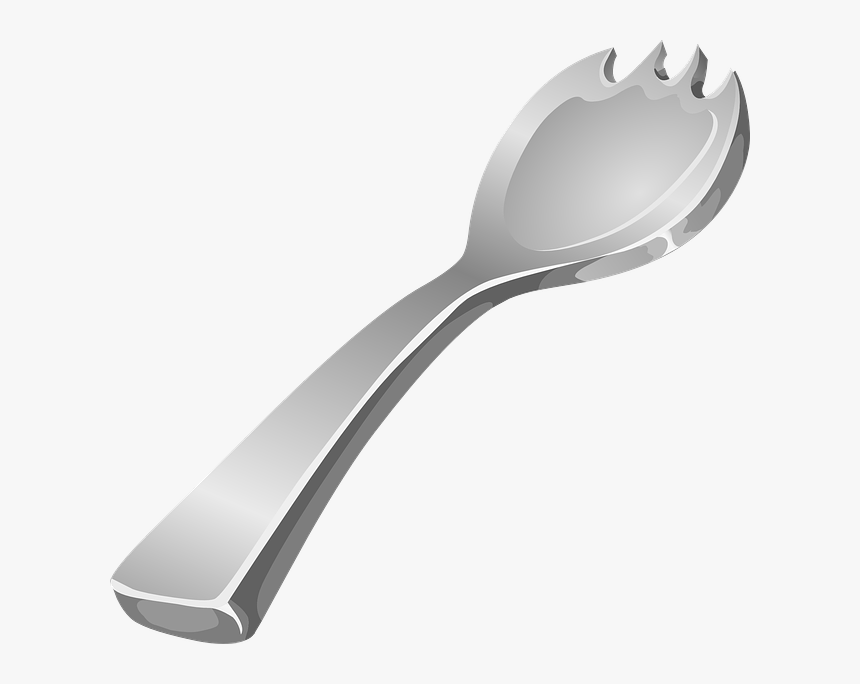 Fork, Metallic, Steel, Kitchen Utensils, Tools, Cutlery - Spork Clipart, HD Png Download, Free Download