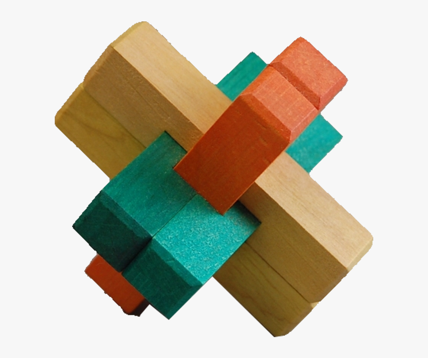 Kumiki Puzzle - 6 Piece - Lumber, HD Png Download, Free Download
