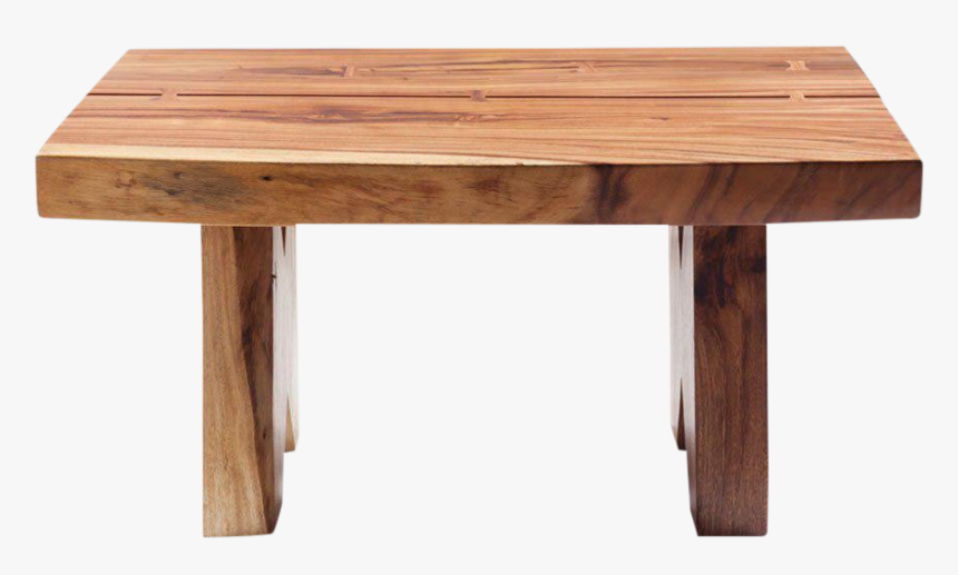 Live Edge Coffee Table - Wood Table Front, HD Png Download, Free Download