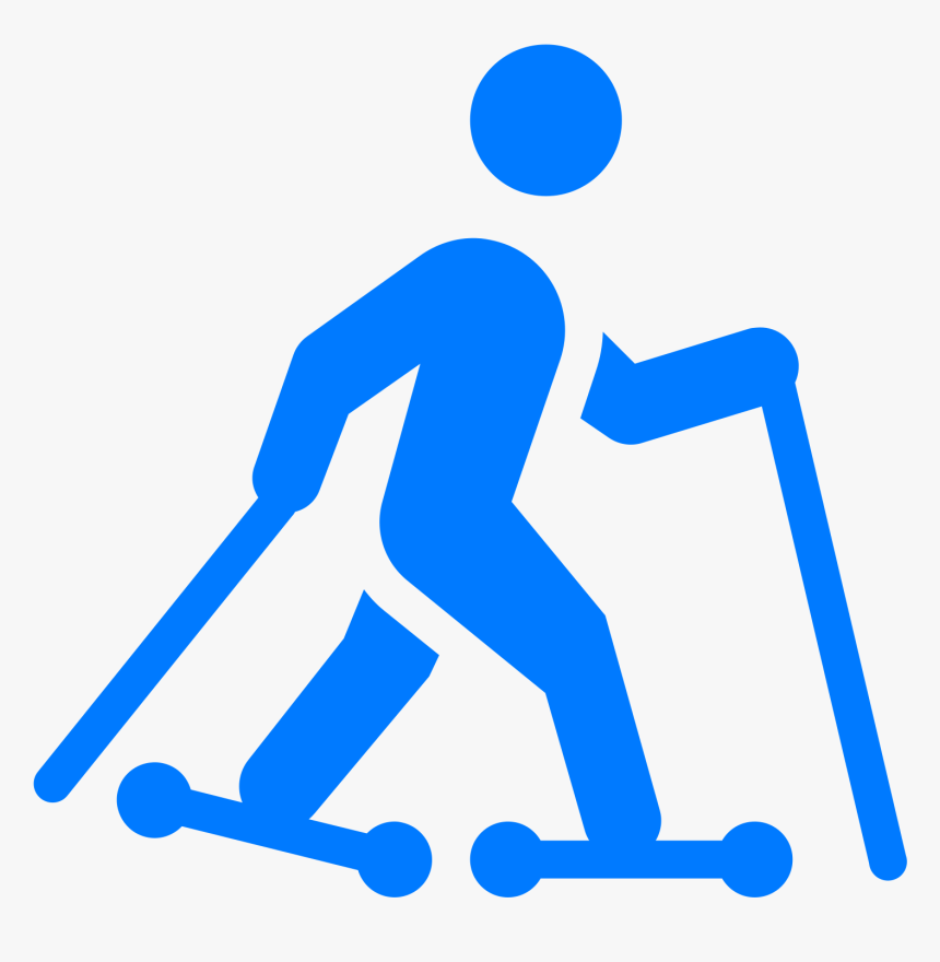 Roller Skis Filled Icon - Roller Ski Clip Art, HD Png Download, Free Download