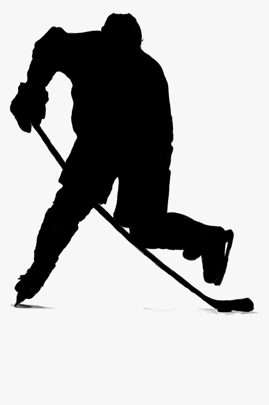 Ice Hockey Silhouette Clip Art Player - Ice Hockey Silhouette, HD Png Download, Free Download