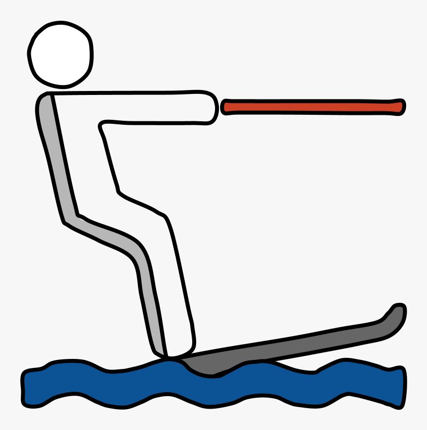 Water Skier, Tow Rope, HD Png Download, Free Download