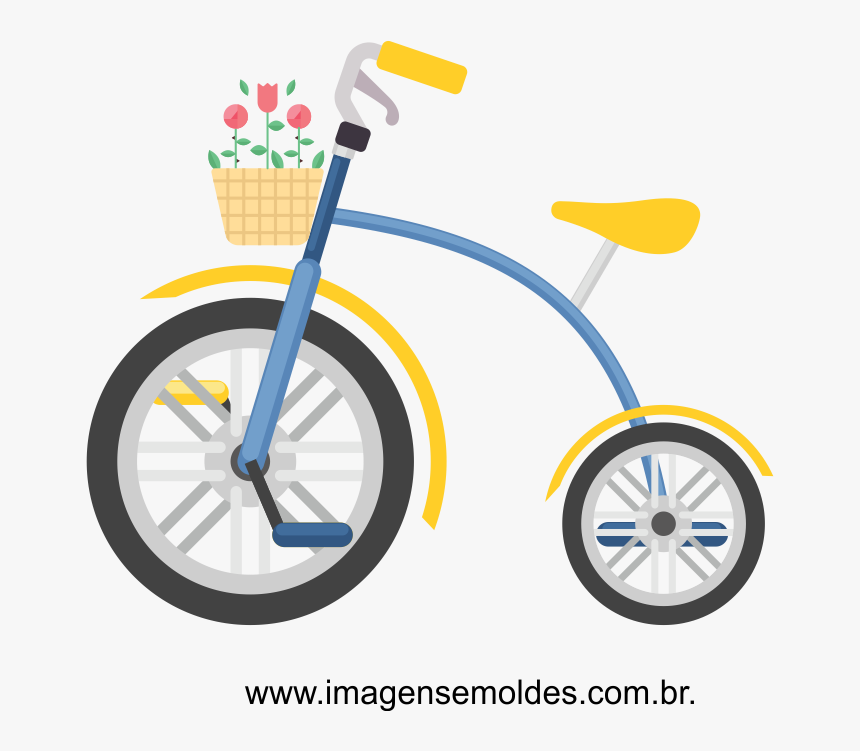 Clip Art Bike Desenho - Desenho De Uma Bicicleta, HD Png Download, Free Download