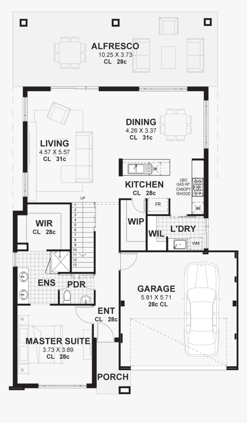 Transparent House Blueprint Png - Floor Plan Of Two Story House, Png Download, Free Download