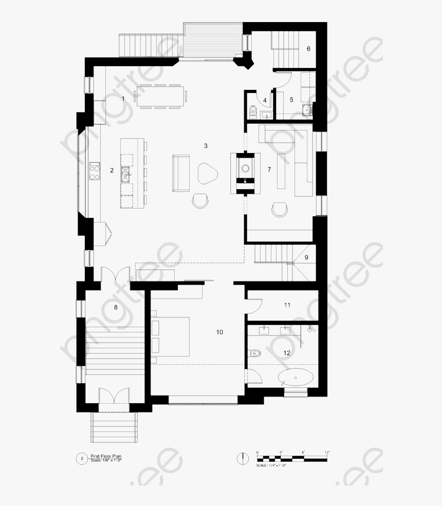 Big House Design Floor Plan Ground Floor And Second Floor Plan