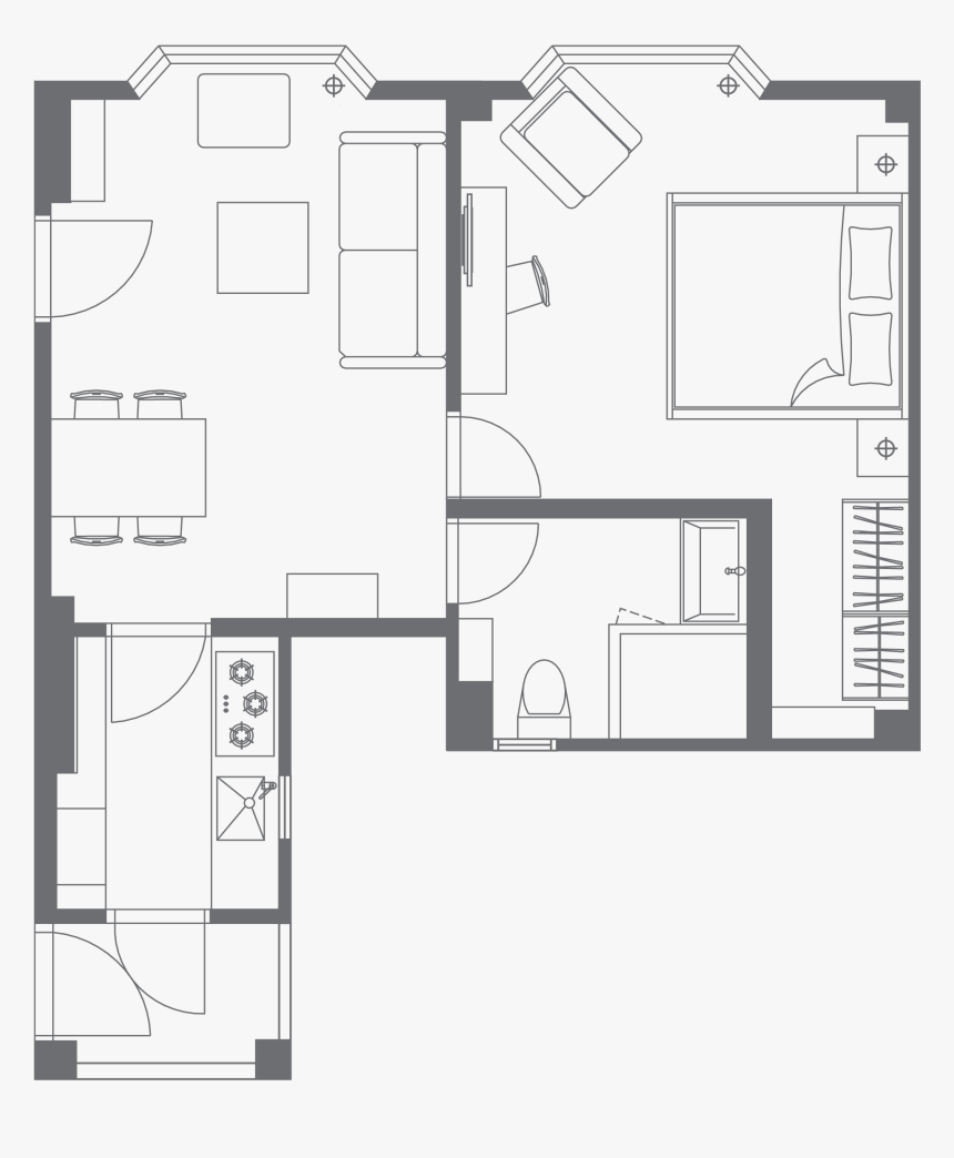 Hk Apartment Floor Plan , Png Download - Floor Plan Hk, Transparent Png, Free Download