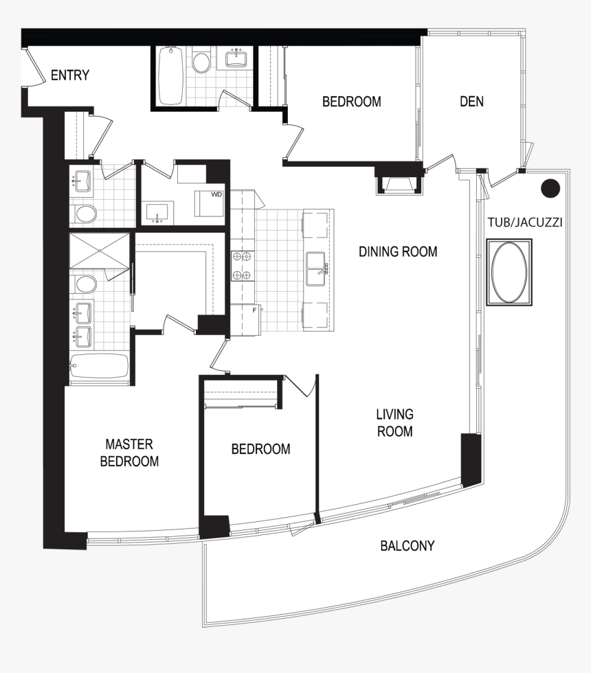 Transparent Pier Png - Floor Plan, Png Download, Free Download