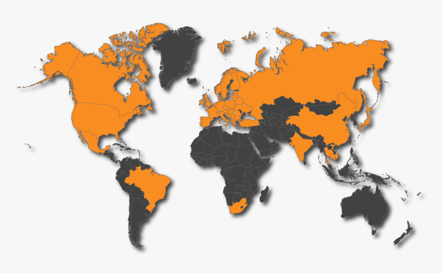 Transparent World Map 3d Png - Hitchhiking Around The World Route, Png Download, Free Download