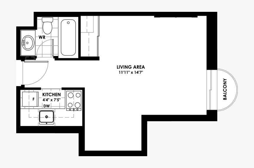 Bachelor Suite Floor Plans, HD Png Download, Free Download