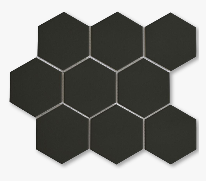 4 - 4 Inch Hexagon Tiles Black, HD Png Download, Free Download