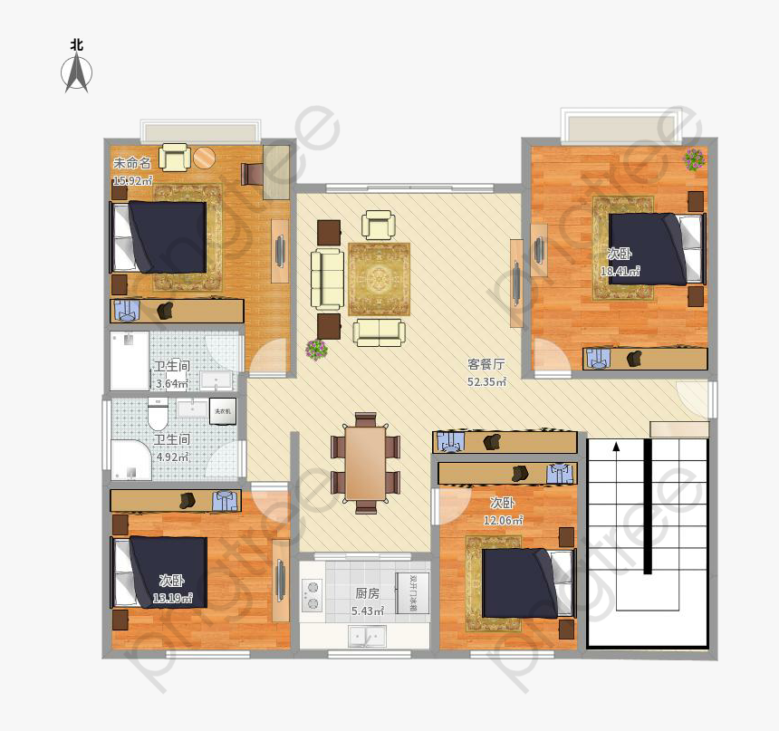 House Plan Clipart - Floor Plan, HD Png Download, Free Download