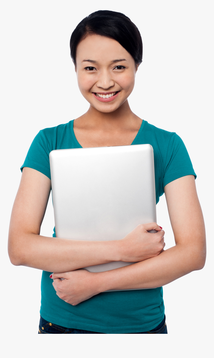 Happy Woman Png Free Download Fourjay Org - Transparent Girl With Laptop Png, Png Download, Free Download