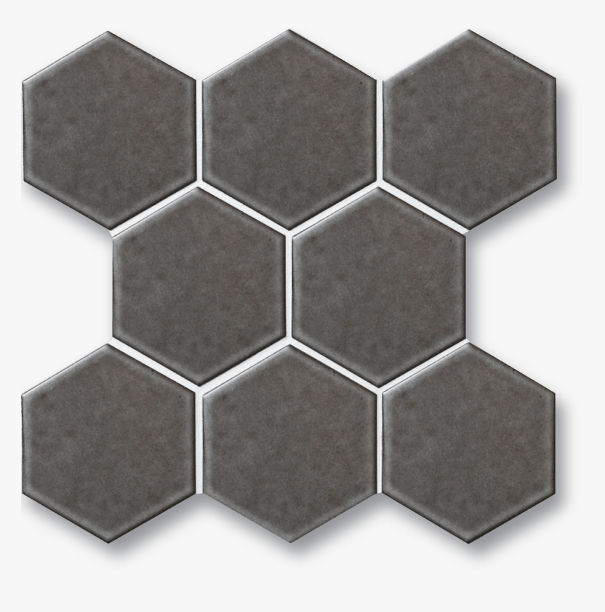 Contour Hexagon - Steel Grey - Peel And Stick Floor Tiles Honeycomb, HD Png Download, Free Download