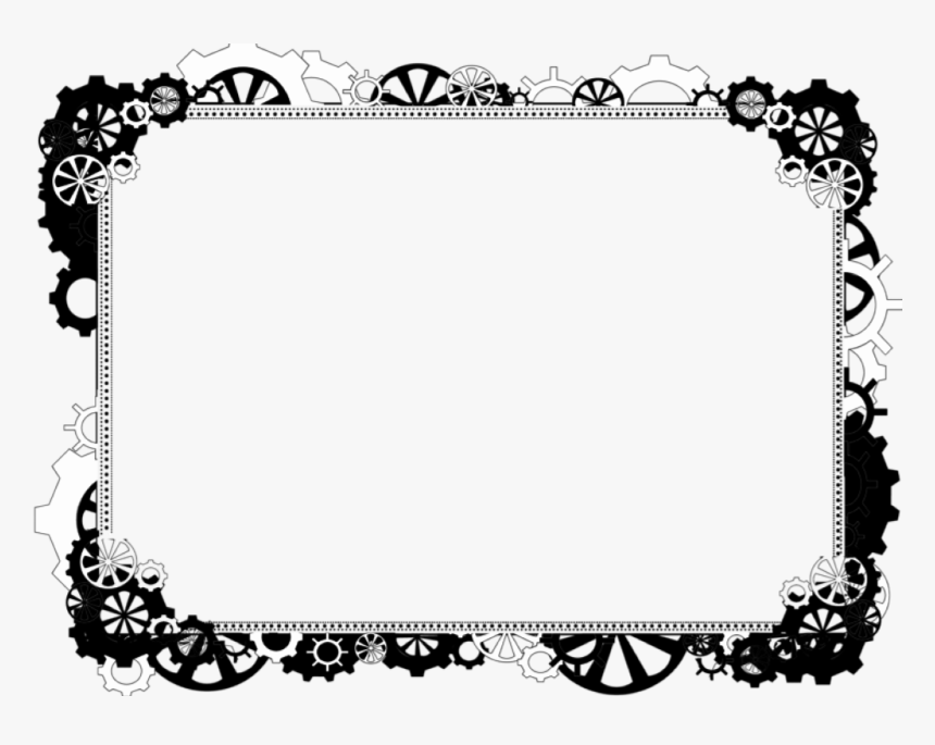 #frame #steampunk #freetoedit - Steampunk Png Black And White, Transparent Png, Free Download