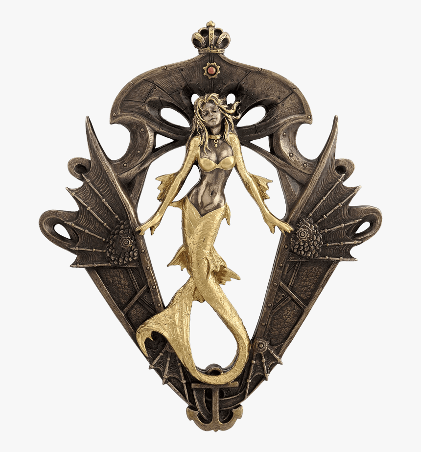 Steampunk Mermaid Wall Mirror - Mirror, HD Png Download, Free Download