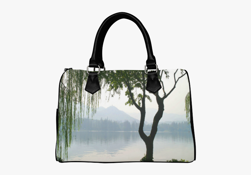 Weeping Willow Mountian View Boston Handbag - Handbag, HD Png Download, Free Download