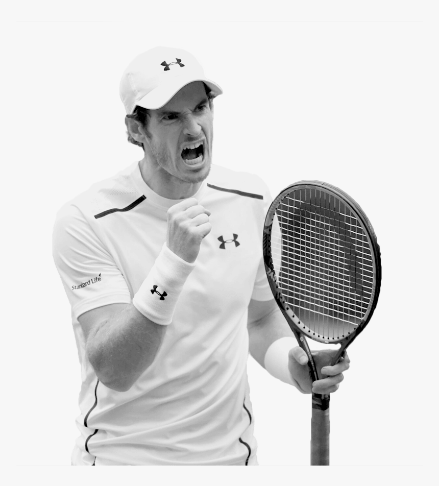 Murray - Andy Murray Black And White, HD Png Download, Free Download