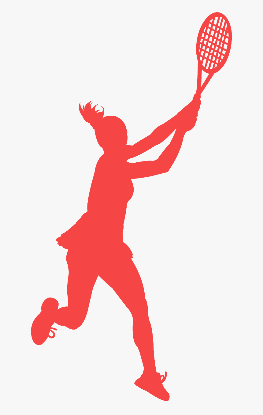 Female Tennis Player Silhouette, HD Png Download, Free Download