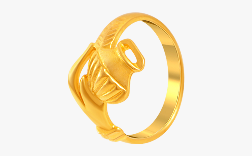 22kt Yellow Gold Ring For Women - Ring, HD Png Download, Free Download