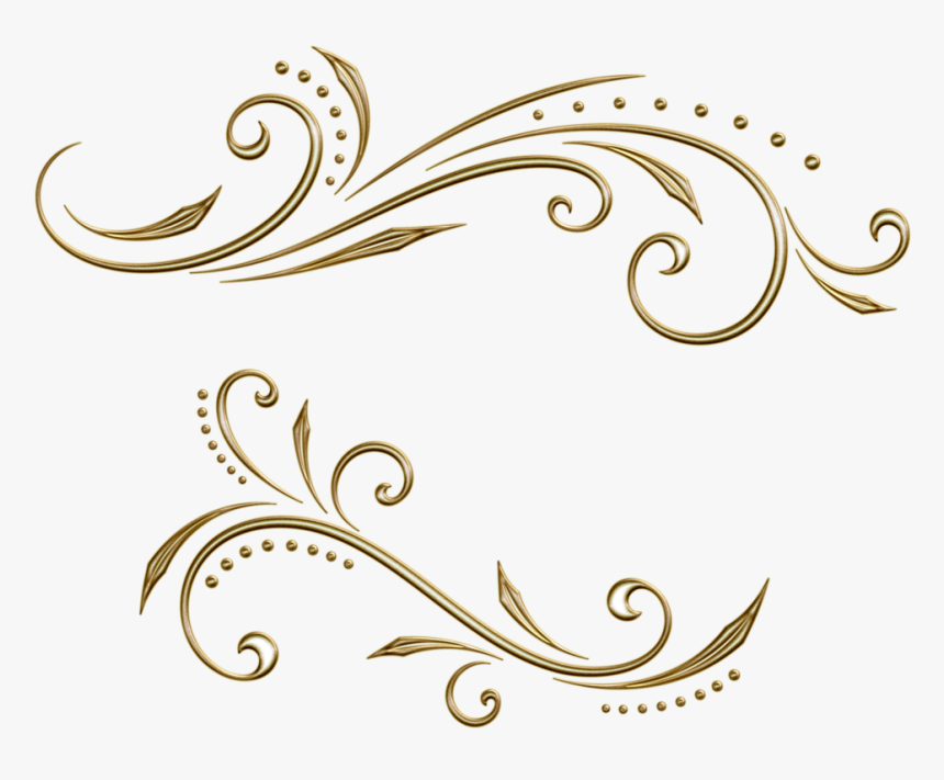 Filigree Clipart Flourish Swirl - Картинки Пнг Узор, HD Png Download, Free Download