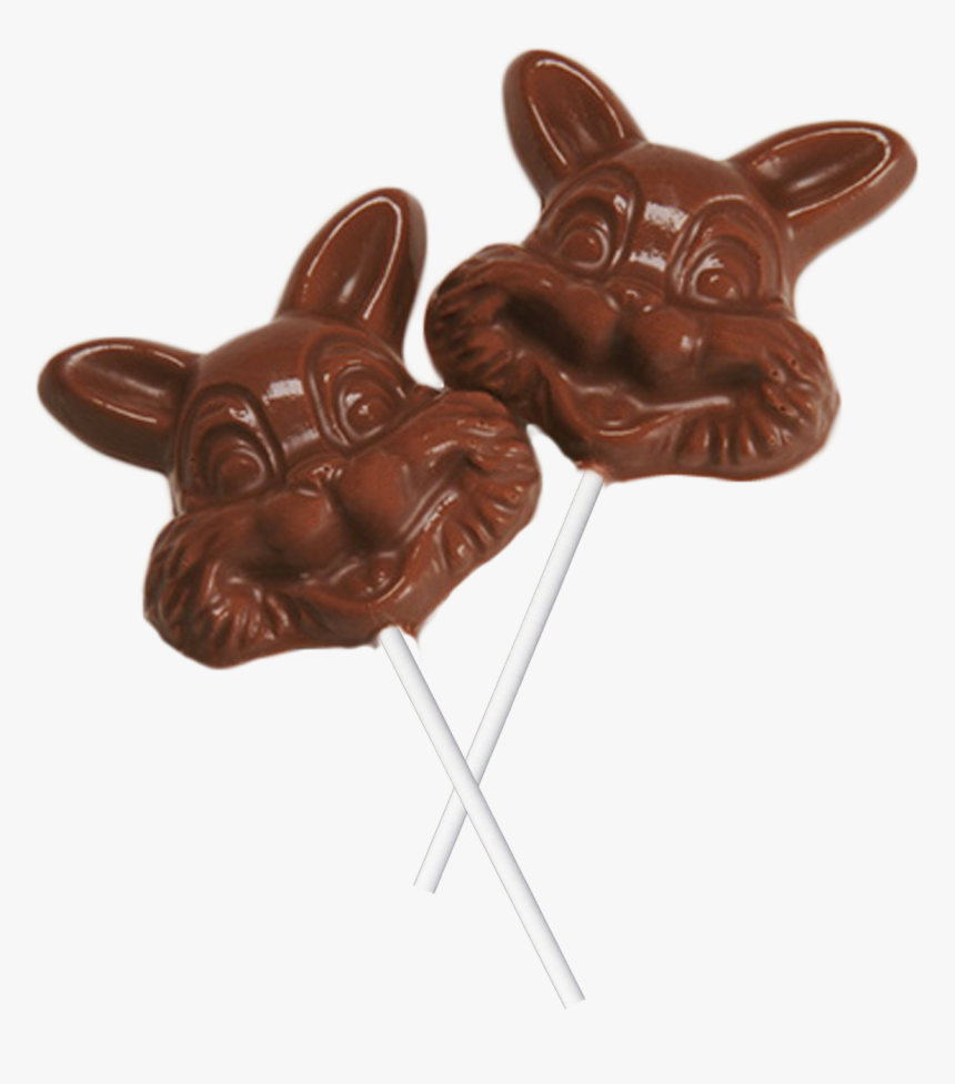 Chocolate Bunny Face Suckers In Milk, Dark, Orange, - French Bulldog, HD Png Download, Free Download