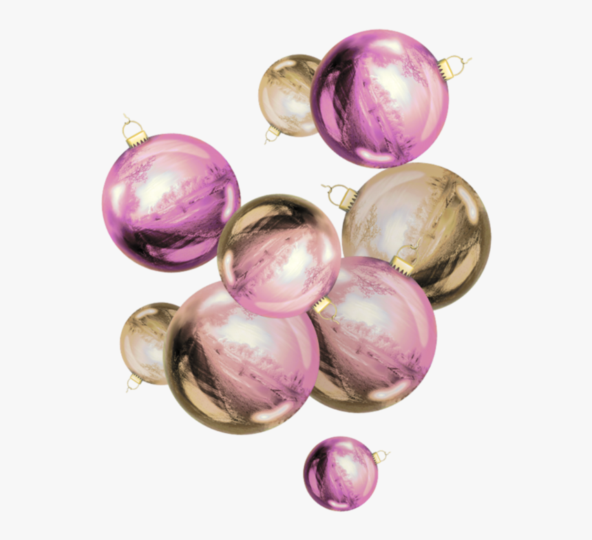 #christmas #ornaments #purple #gold #decoration #ftes - Christmas Ornament, HD Png Download, Free Download