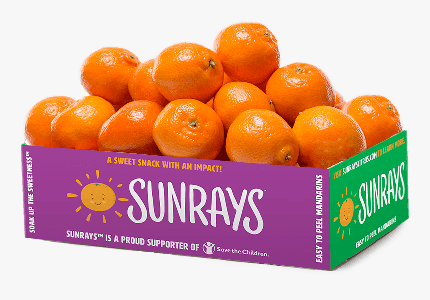 5 Pound Box Of Sunrays Clementines - Ящик Мандарин Пнг, HD Png Download, Free Download