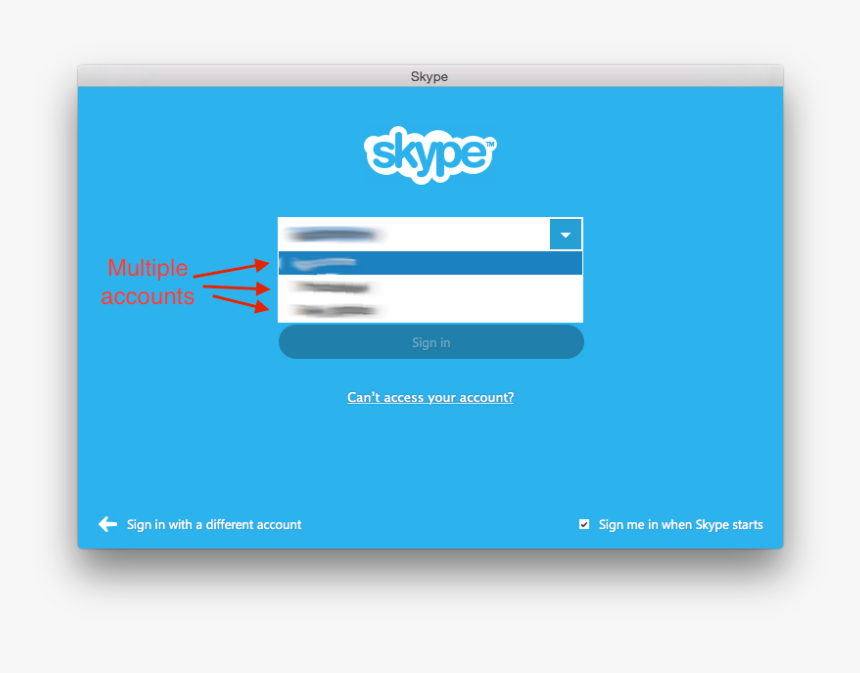 Skypeacc1 - Login Skype, HD Png Download, Free Download