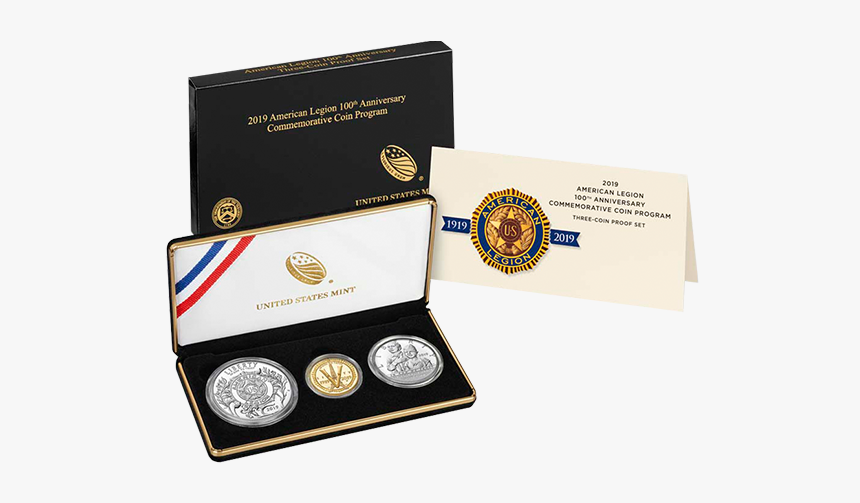 American Legion 100th Anniversary 2019 Three Coin Proof, HD Png Download, Free Download