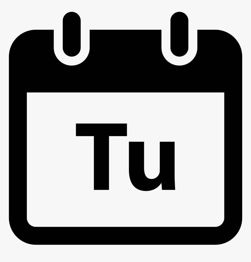 Transparent Tuesday Png - Black Calendar Icon Png, Png Download, Free Download