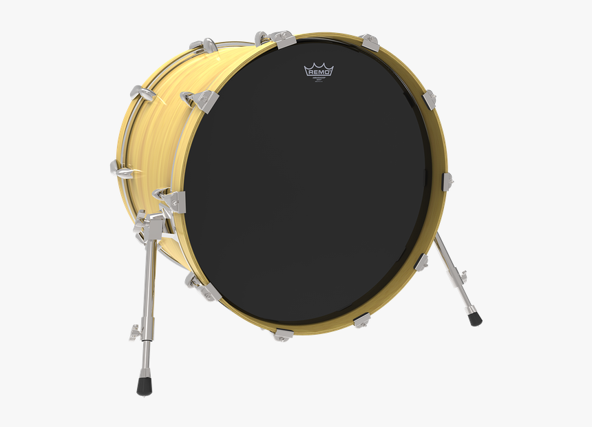 Bass Drum Png - Remo Powerstroke Pro Ebony, Transparent Png, Free Download