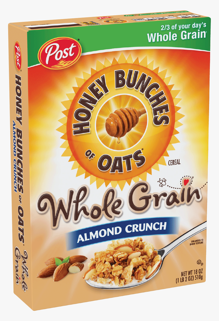 Honey Bunches Of Oats Cereal - Honey Bunches Of Oats Whole Grain Almond Crunch, HD Png Download, Free Download