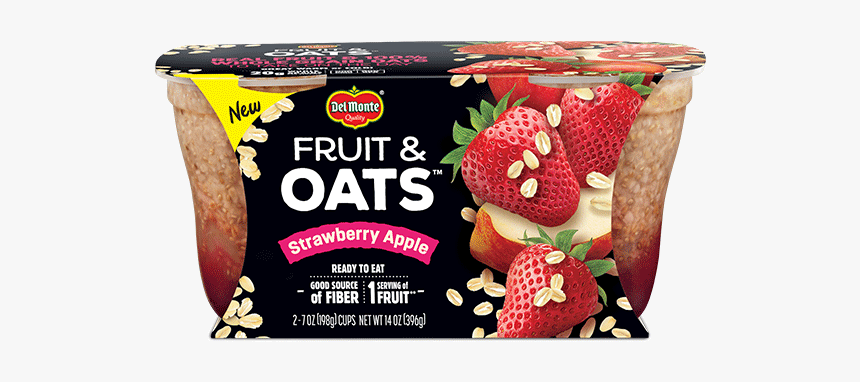 Del Monte® Fruit & Oats™ Strawberry Apple - Del Monte Oats And Fruit, HD Png Download, Free Download