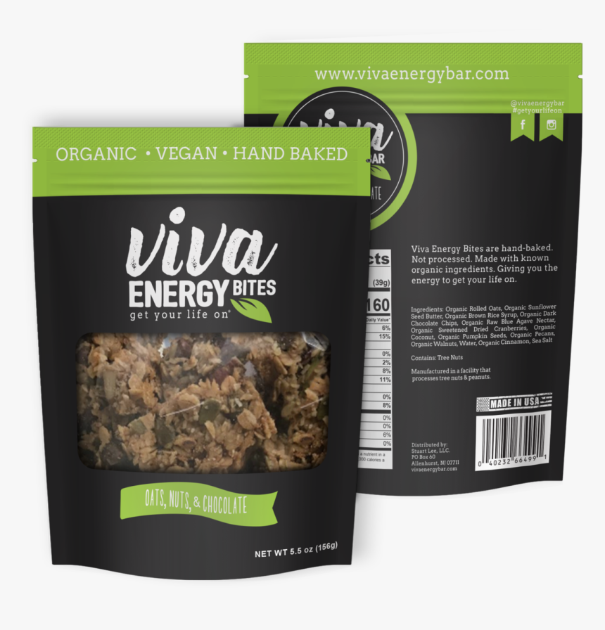 4 Pack Of Viva Energy Bites - Viva Nuts, HD Png Download, Free Download