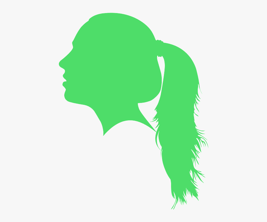 Silhouette Tete Fille, HD Png Download, Free Download