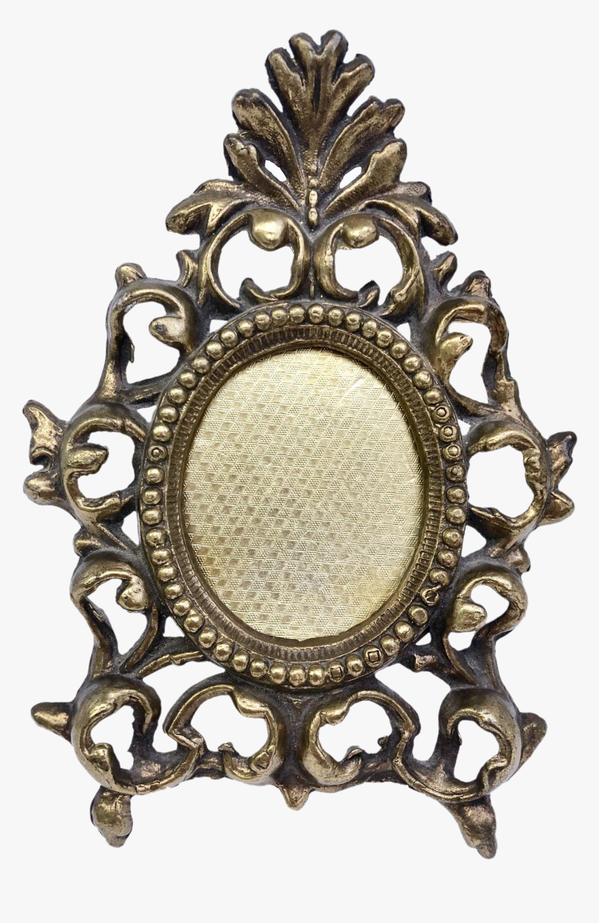 Vintage Brass Portrait Decor Frame Gold-plated Brass - Picture Frame, HD Png Download, Free Download