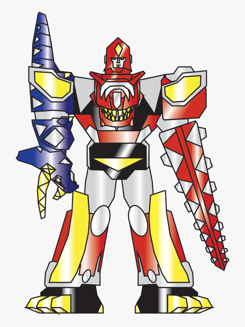 Drawing Zord Power Rangers - Power Rangers Dino Thunder Thundersaurus Megazord, HD Png Download, Free Download