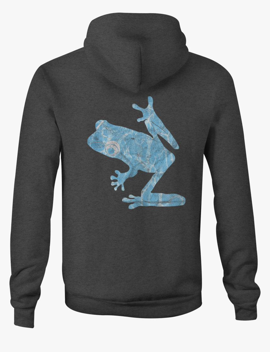 Zip Up Hoodie Tree Frog Water Reflection Hooded Sweatshirt - Hoodie, HD Png Download, Free Download