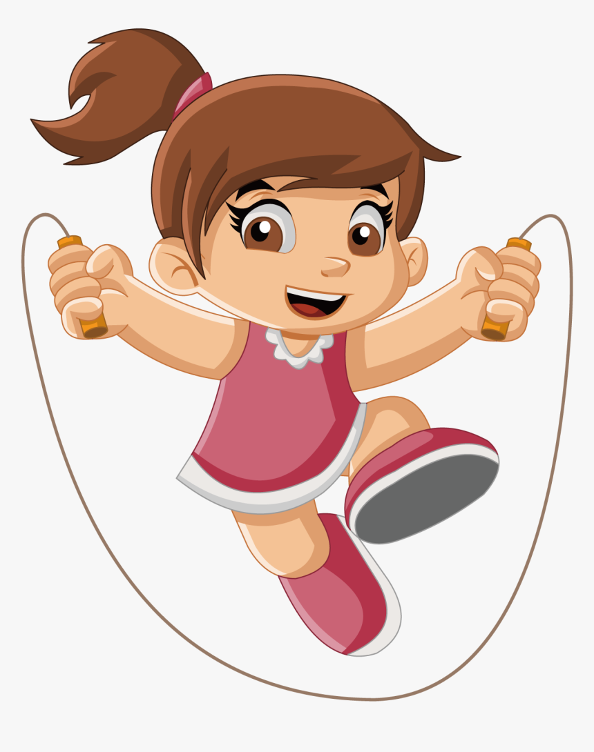 Cartoon Royalty-free Photography Illustration - Girls Rope Jumping Clipart ...