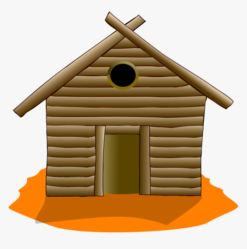 Wood Three Little Pigs Houses, HD Png Download, Free Download