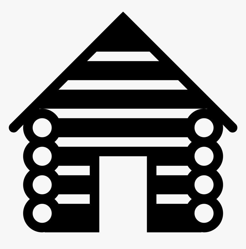 Log Cabin Filled Icon - Cabin Icon Png, Transparent Png, Free Download