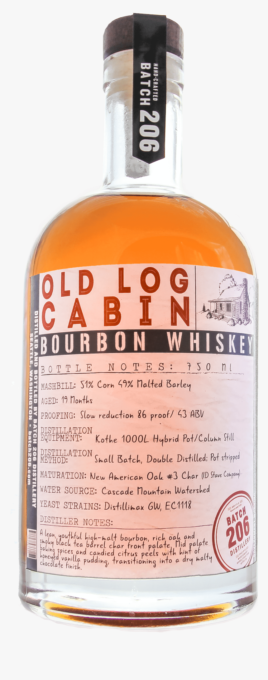 Old Log Cabin Straight Bourbon Whiskey, HD Png Download, Free Download